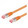 Wentronic Goobay CAT 6 Patchkabel, S/FTP (PiMF), Orange, 25 m, LSZH Halogenfrei, Kupfer (95649)