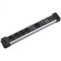 BACHMANN Schreibtisch-Steckdosenleiste Kunststoff 1+4-fach Master+Slave 2m Schwarz