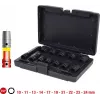 KS TOOLS 1/2 inch Sechskant-Schlagschrauber-Steckschlüsselsatz, kurz, 12-teilig (515.0112)