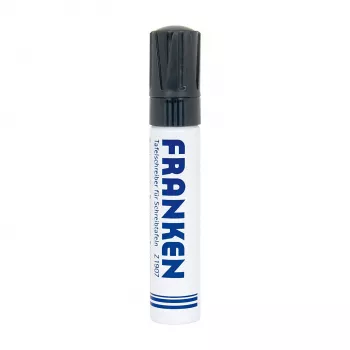 FRANKEN JumboMarker Whiteboard-Marker, Keilspitze 4-12 mm, Schwarz, Nachfüllbar, Trocken abwischbar, Geruchsarm, 1 Stück (Z1910 10)