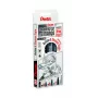Pentel Manga Action Fineliner-Stift-Set, Schwarz, 3 Stifte (0,05/0,2/0,8 mm) im Etui MNG3PCS-AC