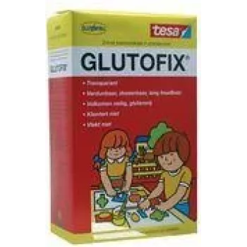 tesa Glutofix Kinder-Kleisterpulver, Weiß, 500 g, cellulosebasiert, wasseranmischbar, lösemittelfrei, 1 Stück 08658-00001-01