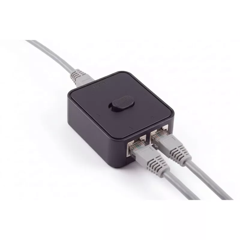 SHIVERPEAKS Manueller Netzwerk-Switch, 3-Port, Schwarz BS08-01100