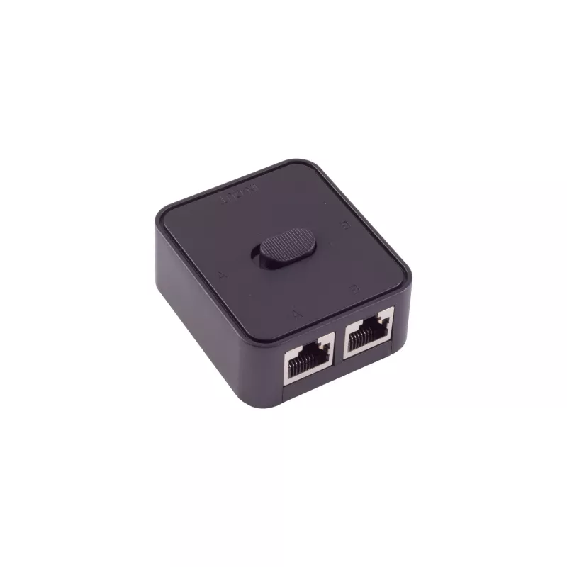 SHIVERPEAKS Manueller Netzwerk-Switch, 3-Port, Schwarz BS08-01100