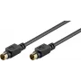 Wentronic AVK 157-500 S-Video Kabel 5,0 m Schwarz Stecker zu Stecker 50059