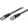 Wentronic Goobay BNC-Verbindungskabel, Schwarz, 3 m - BNC-Stecker auf BNC-Stecker, 75 Ohm Koaxial 50089