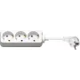 Wentronic Goobay 3-fach Schuko-Steckdosenleiste, 3 m Kabel, Weiß 51075