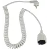 AS SCHWABE Schuko Spiralkabel, Weiß (70426)