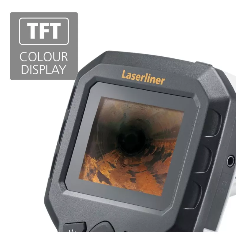 Laserliner 082.252E Inspektionskamera mit 9 mm Sonde und 2,7 inch TFT-Display
