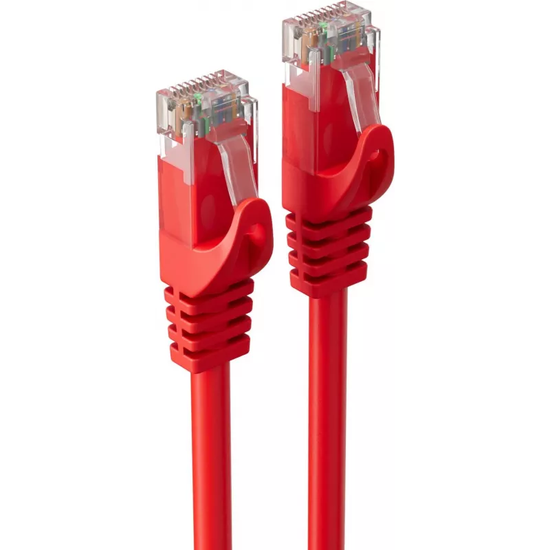 SHIVERPEAKS BASIC-S Cat.6A U/UTP Patchkabel, Rot, 30 m, RJ45, 10 Gbps BS08-35484