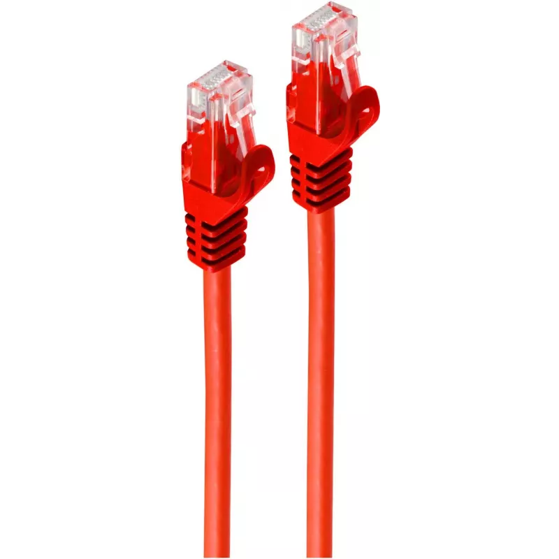 SHIVERPEAKS BASIC-S Cat.6A U/UTP Patchkabel, Rot, 30 m, RJ45, 10 Gbps BS08-35484