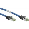 WENTRONIC Goobay CAT 8.1 Patchkabel, S/FTP (PiMF), Blau, 20 m - LSZH Halogenfrei, Kupfer AWG 24 55119