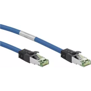 WENTRONIC Goobay CAT 8.1 Patchkabel, S/FTP (PiMF), Blau, 20 m - LSZH Halogenfrei, Kupfer AWG 24 55119