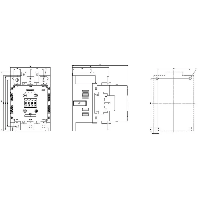 Siemens SIRIUS 3RT1064-6AP36 Leistungsschütz, 3-polig, 185 A, 220-240 V UC-Spule