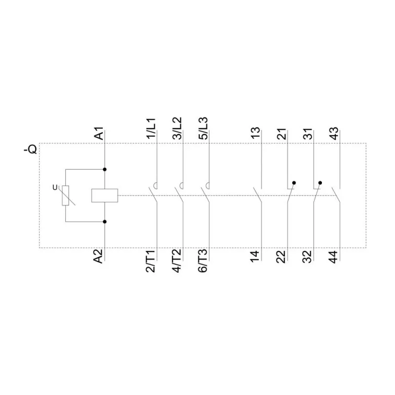 Siemens SIRIUS 3RT1064-6AP36 Leistungsschütz, 3-polig, 185 A, 220-240 V UC-Spule