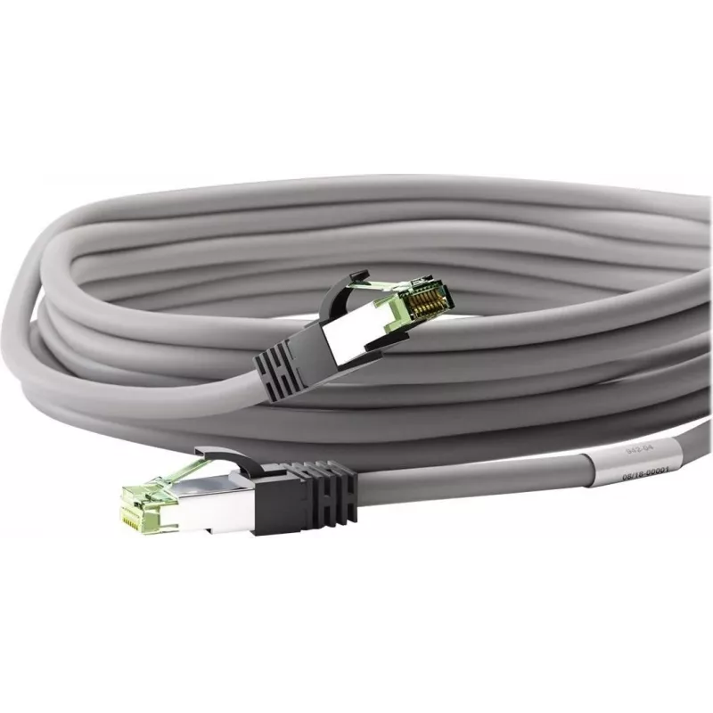 Wentronic Goobay CAT 8.1 Patchkabel, S/FTP (PiMF), Grau, 20 m - LSZH Halogenfrei, Kupfer AWG 24 (55143)