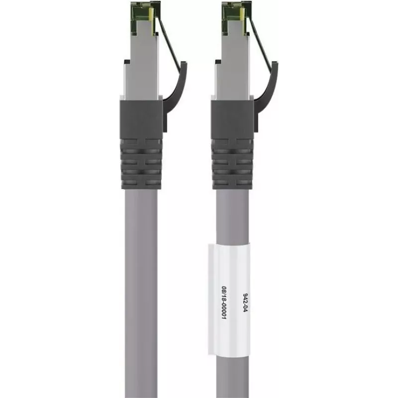 Wentronic Goobay CAT 8.1 Patchkabel, S/FTP (PiMF), Grau, 20 m - LSZH Halogenfrei, Kupfer AWG 24 (55143)