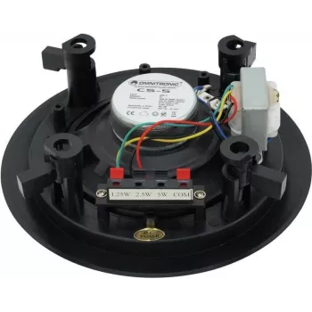 Omnitronic 80710211 100V-Linien-PA-Lautsprecher 5W Schwarz Breitband-Wandmontage IP44