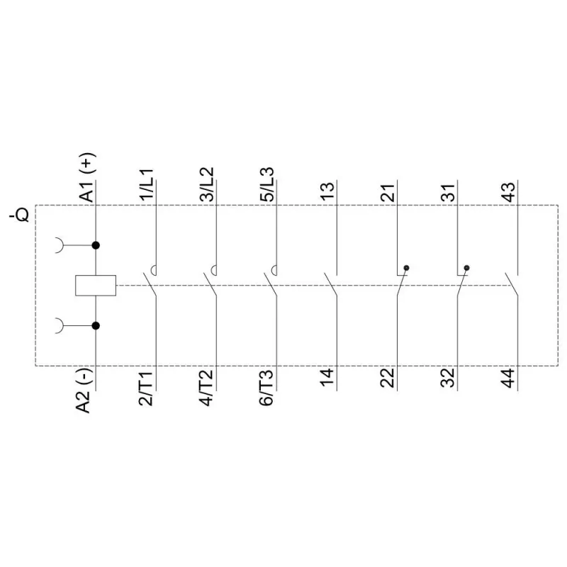 SIEMENS SIRIUS 3RT2 Leistungsschütz 5,5 kW 400 V 12 A 24 V DC 2NO+2NC Schraubklemmen 3RT20171BB443MA0