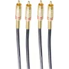 shiverpeaks BASIC-S 2x RCA auf 2x RCA Audiokabel, 5,0 m, Schwarz BS40225