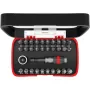 fischer 559121 32-teiliges Schraubendreher-Bit-Set (Phillips, Pozidriv, Schlitz, Torx Plus)
