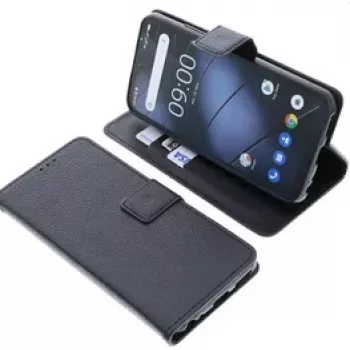 DIVERS Book-Style Hülle für Gigaset GS4, Schwarz mit Standfunktion 21979181