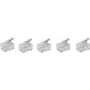 SHIVERPEAKS BASIC-S Modularstecker RJ10 4P4C, ungeschirmt, vergoldete Kontakte, transparent, 1 Stück BS72039-5