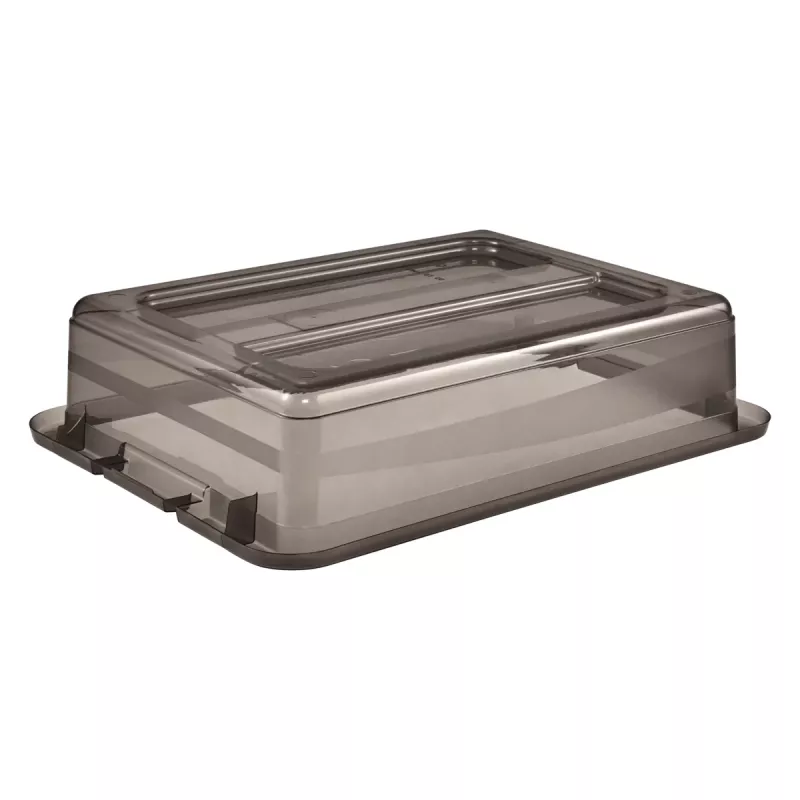 keeeper Aufbewahrungsbox Cornelia, 7 Liter, Kristallgrau Transparent, mit Deckel und Schiebeverschluss 1094482700000