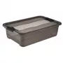 keeeper Aufbewahrungsbox Cornelia, 28 Liter, Kristallgrau Transparent, mit Deckel, Schiebeverschluss 1042982700000