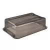 keeeper Aufbewahrungsbox Cornelia, 28 Liter, Kristallgrau Transparent, mit Deckel, Schiebeverschluss 1042982700000