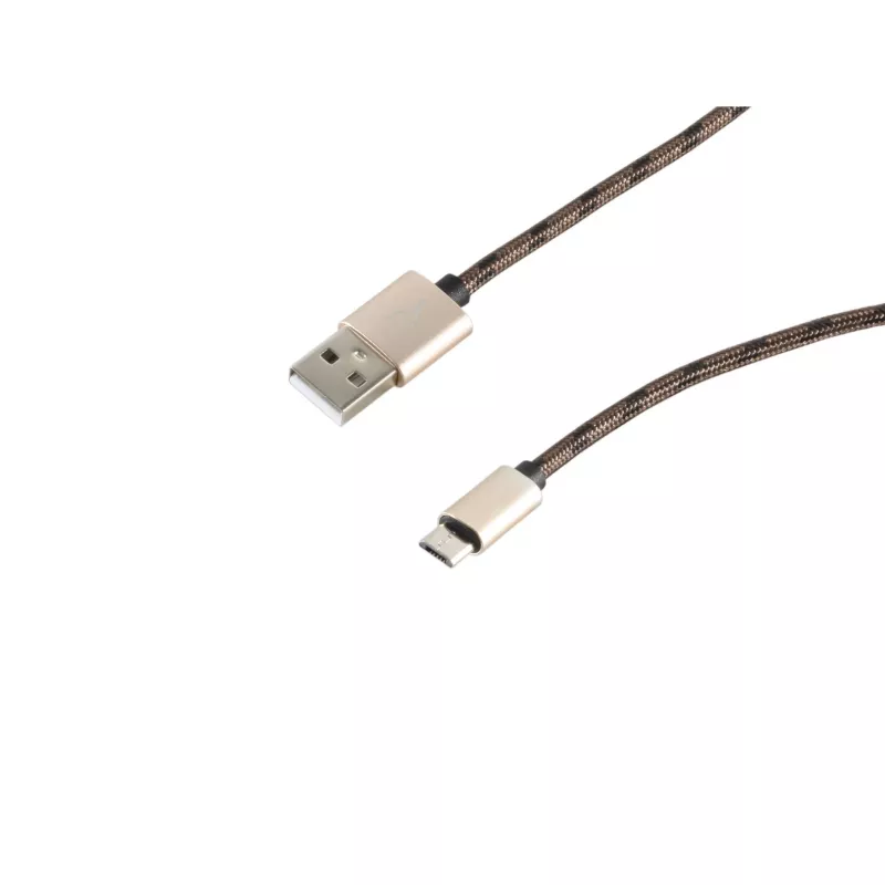SHIVERPEAKS S-Conn 14-50082 USB 2.0 Kabel, USB-A auf Micro-USB B, 2 m, Braun
