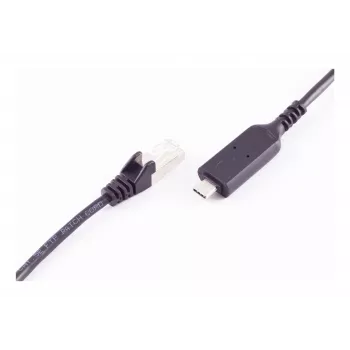SHIVERPEAKS USB-C auf RJ45 Gigabit Ethernet Adapterkabel 1m Schwarz BS13-51025
