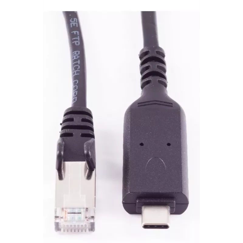 SHIVERPEAKS USB-C auf RJ45 Gigabit Ethernet Adapterkabel 1m Schwarz BS13-51025