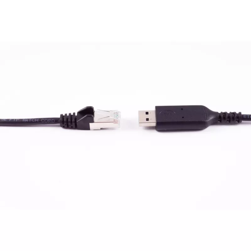 SHIVERPEAKS USB-A auf RJ45 Gigabit Ethernet Adapterkabel, 1m, Schwarz BS13-52025