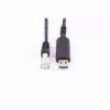 SHIVERPEAKS USB-A auf RJ45 Gigabit Ethernet Adapterkabel, 1m, Schwarz BS13-52025