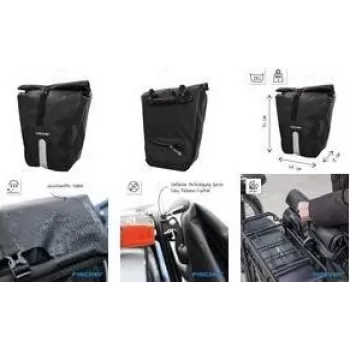 FISCHER PLUS Emendo wasserdichte Fahrrad-Packtasche mit verschweißten Nähten und sicherer Befestigung 115808