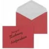 MAILmedia 30005341 Briefumschlag DL (110 x 220 mm), Lieferschein/Rechnung, rot, 75 g/m², nassklebend