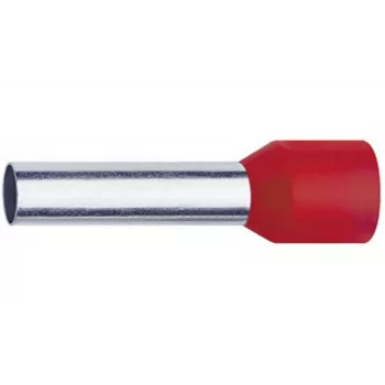Klauke 47612 Isolierte Aderendhülse, 10 mm², Rot, 12 mm Pinlänge, 100 Stück