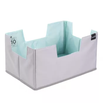 keeeper nea XL Einkaufs-Organizer-Set, Grau/Aquamarine, mit herausnehmbarem Trennelement 1229962400000