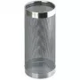 HELIT H2515500 Metall-Schirmständer, perforiertes Design, Chrom, rund, Durchmesser 240 mm, Höhe 490 mm