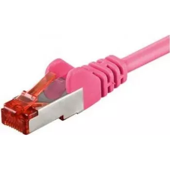 Wentronic CAT6 S/FTP Patchkabel, Magenta, 1m 93434