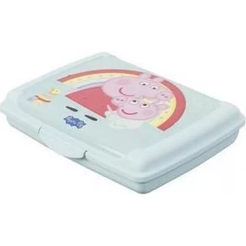 keeeper carla mini Peppa Pig Brotdose, 0,5 L, Aquamarin Deco-Click-Box Mini, PP, Clip-Verschluss, 1 Stück 1070462433600