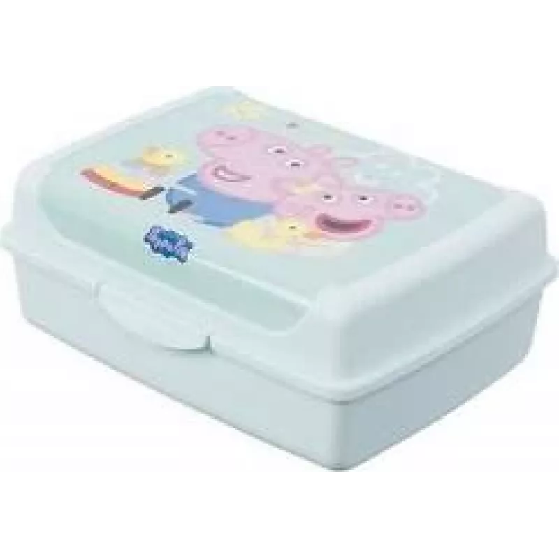 keeeper carla midi Peppa Pig Brotdose, 1,0 L, Aquamarin Deco-Click-Box 1070562433600