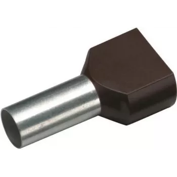 Cimco Doppel-Aderendhülse 1,5 mm² 8 mm teilweise isoliert schwarz 18 2470 100 Stück