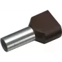 Cimco Doppel-Aderendhülse 1,5 mm² 8 mm teilweise isoliert schwarz 18 2470 100 Stück