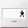 Merten System M Wippe mit Beschriftungsfeld und Kontrollfenster, Polarweiß Glänzend 434719