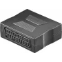 Wentronic Goobay SCART Adapter, SCART Buchse zu SCART Buchse, 21-Pin, Schwarz 50771