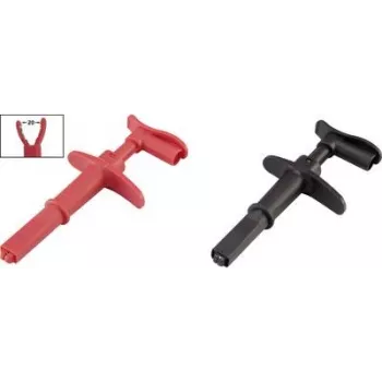 VOLTCRAFT Krokodilklemme mit 4-mm-Stecker CAT III 1000 V, CAT IV 600 V Schwarz/Rot MSK-116 (VC-8371750)