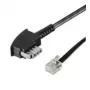 Wentronic Goobay TAE-N auf RJ11/RJ14 Telefonkabel, 3 m, Schwarz 50951
