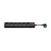 Wentronic Goobay 6-fach Steckdosenleiste mit Schalter, 1,5 m, Schwarz 51290